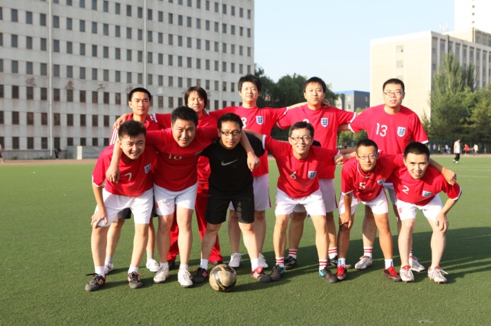 紅方隊員合影
